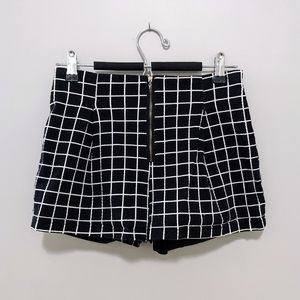 Vintage front-zip shorts